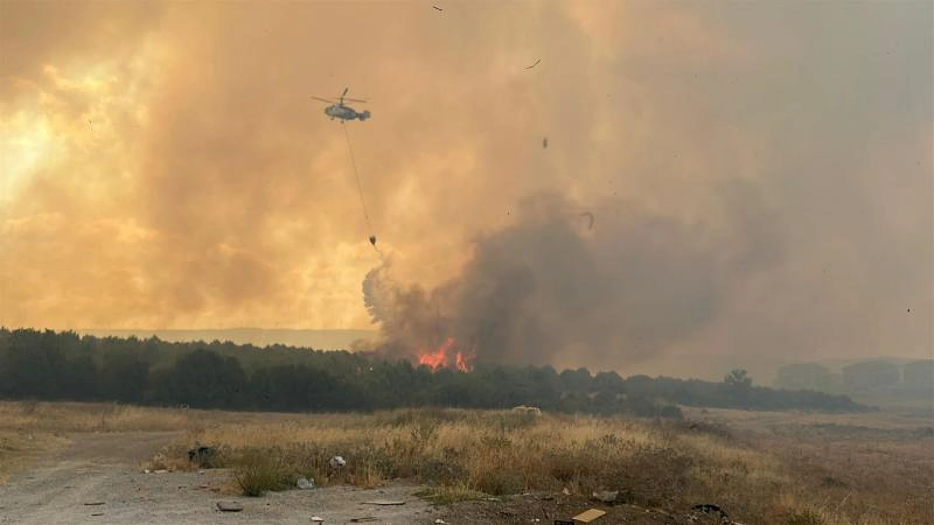 Çanakkale'de iki ayrı noktada orman yangını