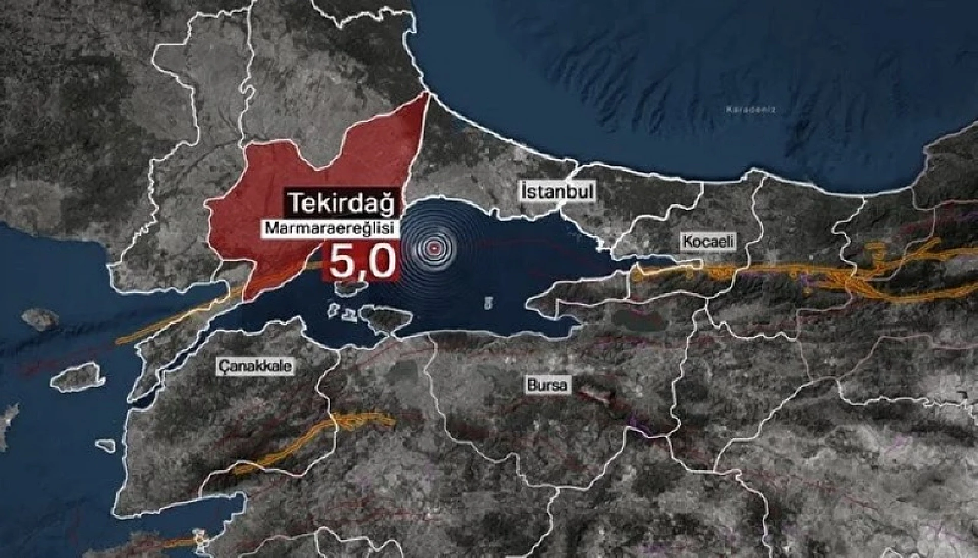 Deprem, İstanbul dahil çevre illerde hissedildi
