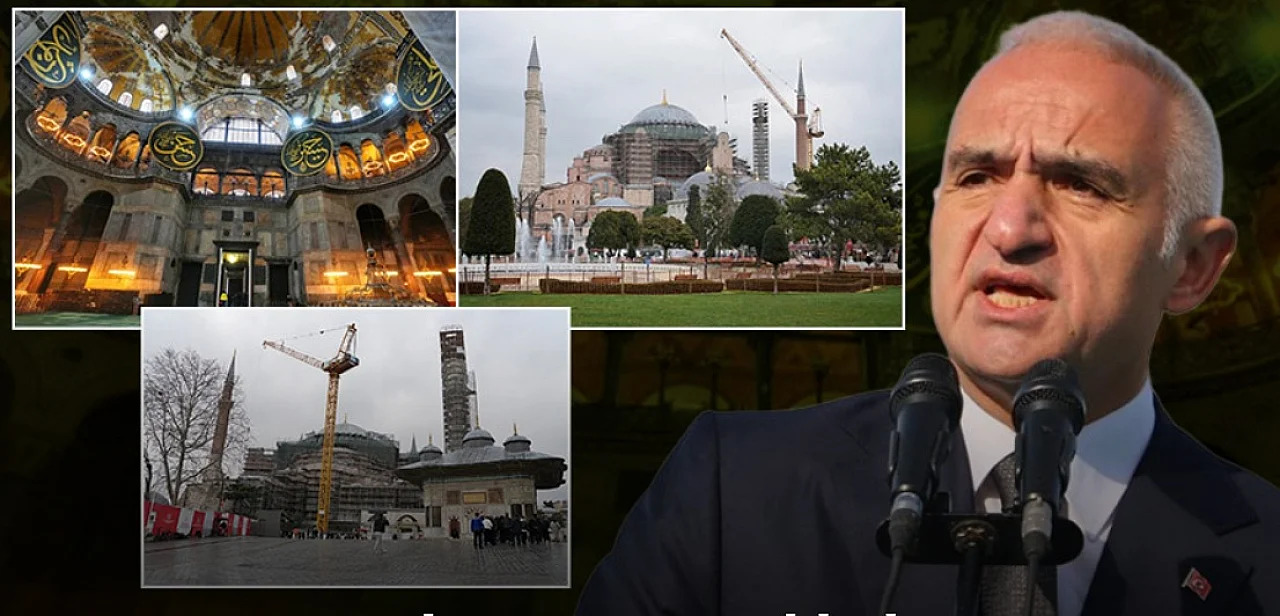 "Ayasofya’da süreç devam ediyor, Sultanahmet’te çalışmalar tamamlandı"