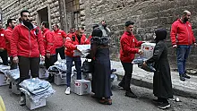 Türk Kızılay Gazze ve Suriye'de sıcak yemek desteğini ramazanda da sürdürüyor.