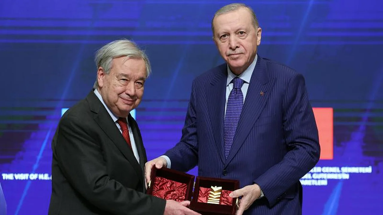 BM Genel Sekreteri Antonio Guterres'e "Atatürk Uluslararası Barış Ödülü"
