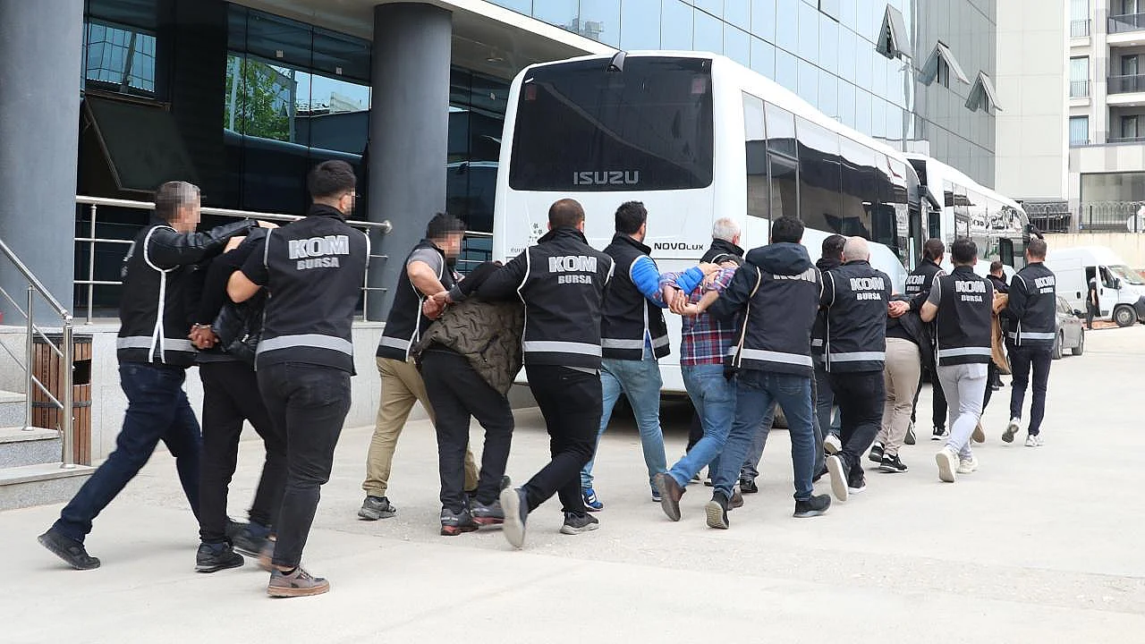 Bursa'da tefecilik ve yağma operasyonu