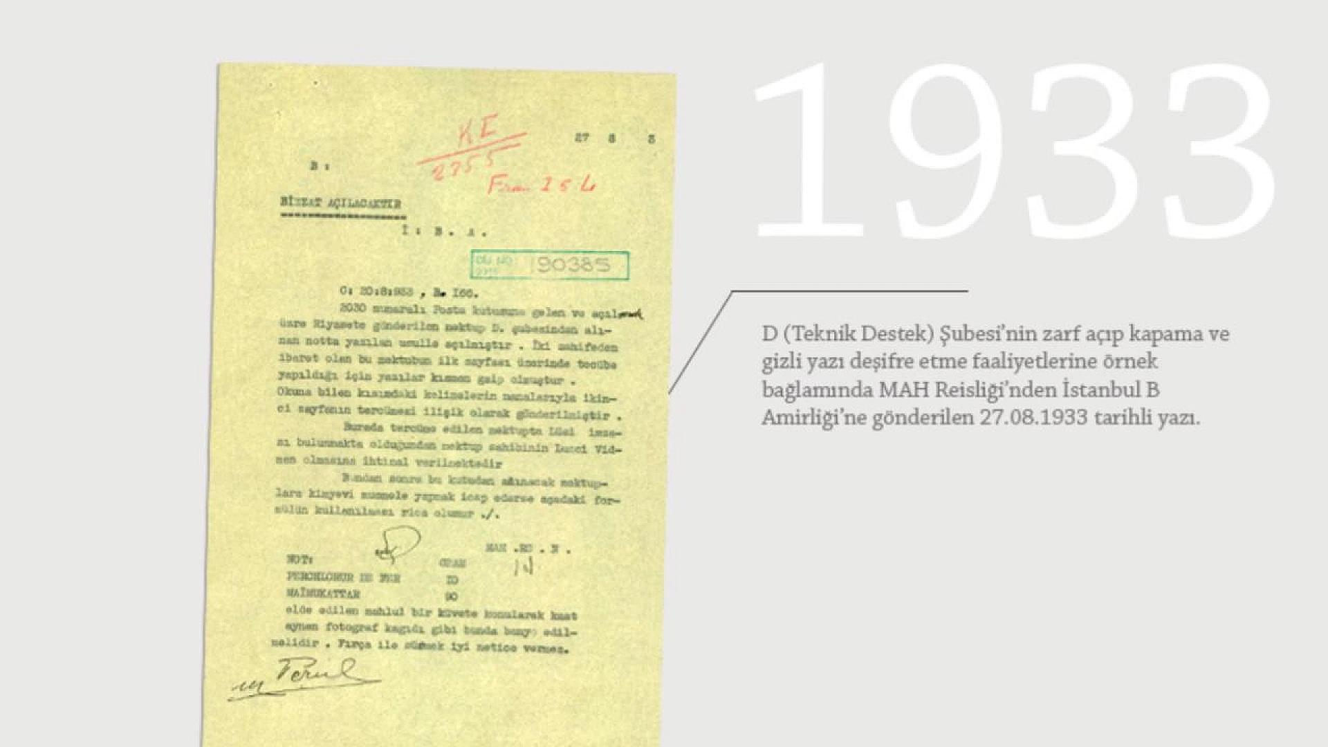 91 yıl önceki "gizli mektup açma" formülü