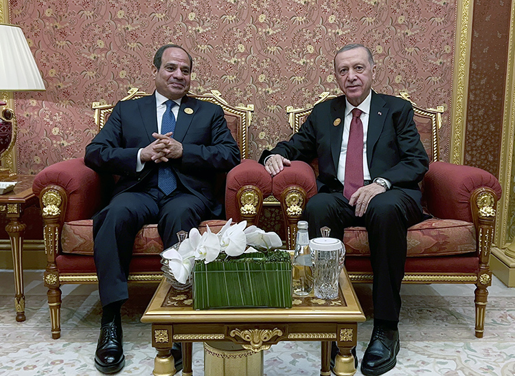 Cumhurbaşkanı Erdoğan, Mısır Cumhurbaşkanı Sisi ile bir araya geldi