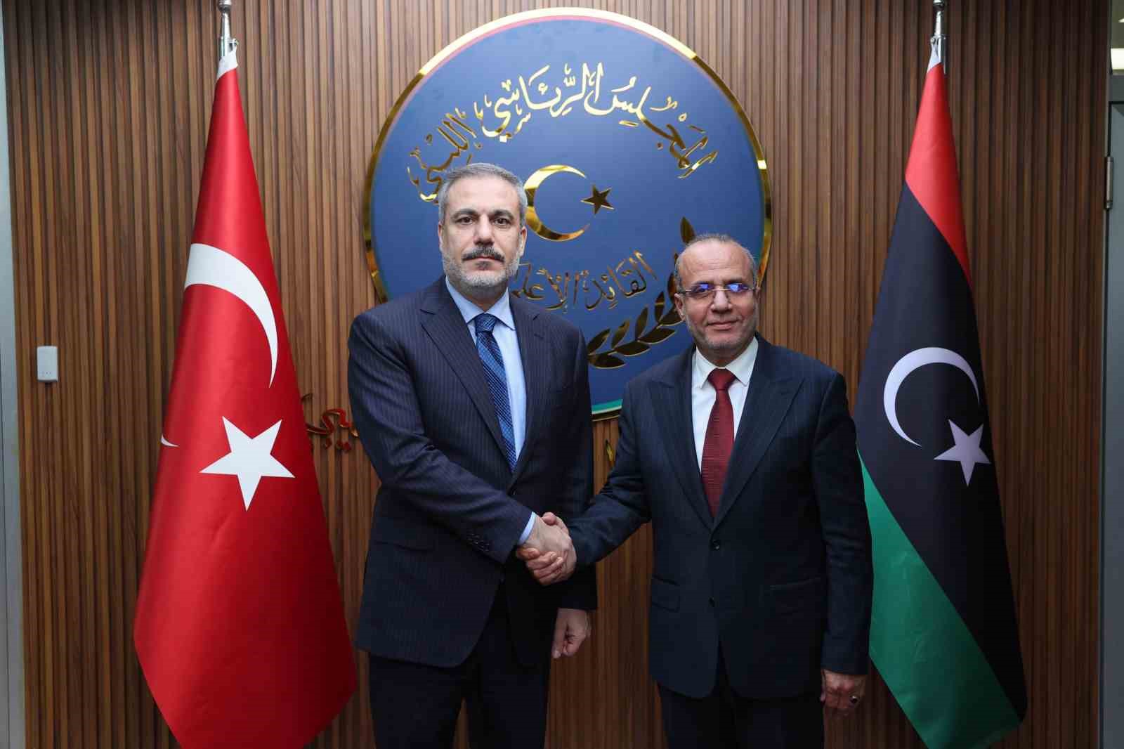 Dışişleri Bakanı Fidan, Libya Başkanlık Konseyi Başkan Yardımcısı El-Lafi ile görüştü