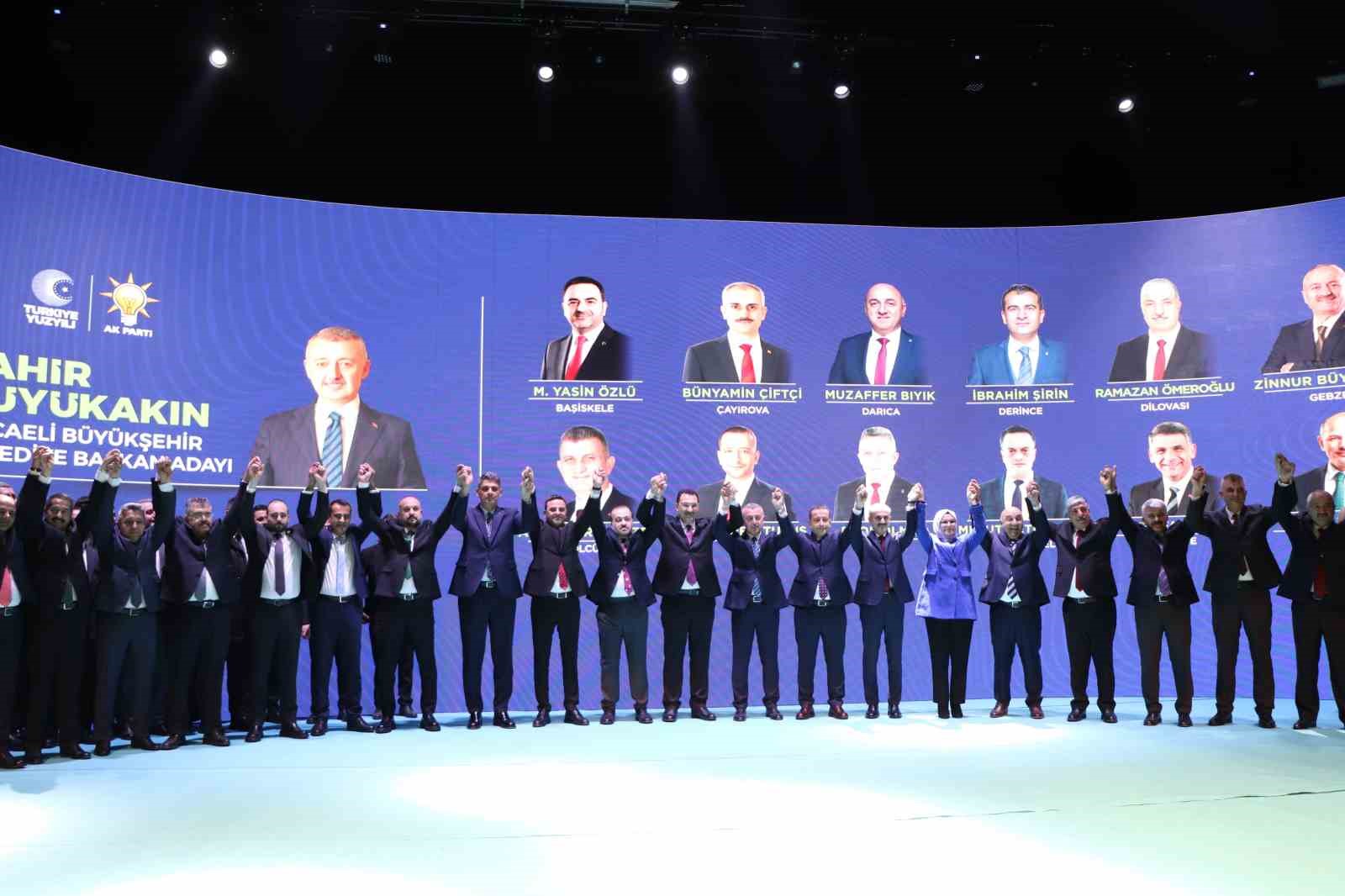 Kocaeli’nin AK Parti belediye başkan adayları tanıtıldı