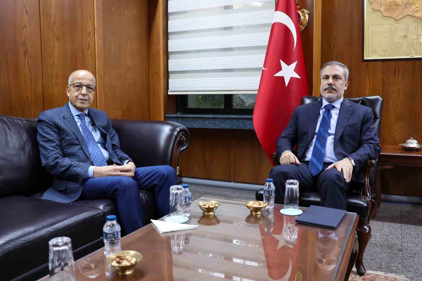 Dışişleri Bakanı Fidan, Libya Merkez Bankası Başkanı El-Kebir ile görüştü